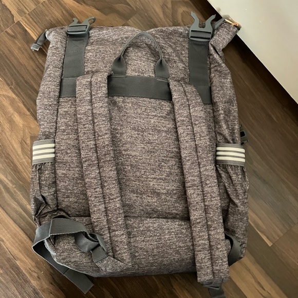 Adidas Purple-Gray and Rose Gold YOLA Fold Over Women’s Backpack - Picture 4 of 7